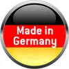 A circular badge with the German flag colors and the text 'Made in Germany'. Produktbild-Vorschau
