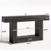 Wanbor console tafel, 160 cm lang. Twee-laags console tafel Productafbeelding-voorbeeld 2