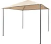 Pavilion Partyzelt Überdachung 3x3 m Stahl Beige Produktbild-Vorschau 1