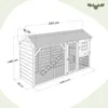 Fatmoose Freigehege BunnyBase Bliss aus Holz für Kleintiere Produktbild-Vorschau 6