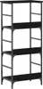 vidaXL Bücherregal Schwarz Eichen-Optik 50 x 33 x 117,5 cm Produktbild-Vorschau 7