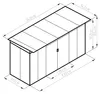 Domek ogrodowy G21 GRAH 483 - 340 x 142 cm, brązowy Podgląd zdjęcia produktu 5