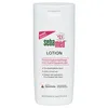 A white bottle of Sebamed lotion with product information printed on it. Produktbild-Vorschau