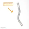 Bächlein flexibles Siphon Wandrohr für Design Siphon oder Produktbild-Vorschau 3