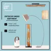 moderne Bogenlampe, Stehleuchte mit schwenkbarem Kopf und Produktbild-Vorschau 6