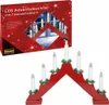 IDENA Idena LED Adventsleuchter rot 7 Kerzenlichter, Produktbild-Vorschau 4