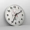 Wanduhr - Rund - Glasuhr - Linie Frau Linie - 30x30cm - Produktbild-Vorschau 4