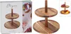 Excellent Houseware 2-stöckiges Servierregal, Holz, 23/18,5 Produktbild-Vorschau 2