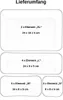 A diagram illustrating a set of storage containers of different sizes with their dimensions and quantities. The title indicates 'Delivery Contents'. Náhľad obrázku produktu
