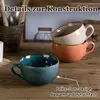 Grande tasse en céramique, 700 ml, bols à muesli (vert Voir les images du produit 4