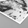 Poster - Poster ohne Rahmen - Alpen Schnee Monochrom - Produktbild-Vorschau 2