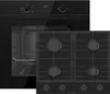 Gasline GB850-FIB Schwarz Gas Einbaubackofen Gasherd Umluft Produktbild-Vorschau 1