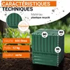 GARANTIA ECO-KING composteur 600 litres vert Voir les images du produit 7