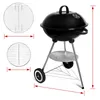 Sunjas Holzkohlegrill Kugelgrill Rundgrill CA-20 Deckel Produktbild-Vorschau 9