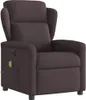 vidaXL Massagesessel Elektrisch Dunkelbraun Stoff Produktbild-Vorschau 3