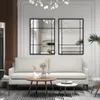 Lustro ścienne COSTWAY, 100 x 70 cm, prostokątne lustro z Podgląd zdjęcia produktu 6