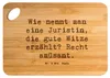 Mr. & Mrs. Panda Schneidebrett Spruch Juristin Humor - Produktbild-Vorschau 1