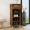vidaXL Botník Kouřový dub 40x36x105 cm Materiál dřeva Náhled obrázku produktu 2