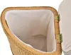KRINES HOME Rattan Wäschekorb Wäschetruhe Sitz gepolstert Produktbild-Vorschau 7