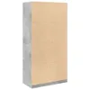 vidaXL Armadio grigio cemento 100x50x200 cm materiale a Anteprima dell’immagine prodotto 6