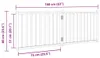 vidaXL 2-tlg. Hundetor Faltbar Schwarz 160 cm Massivholz Produktbild-Vorschau 8