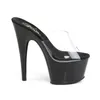 ADORE-701 Damen Slipper von Pleaser, Transparent Schwarz , Produktbild-Vorschau 5