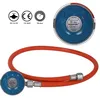 80cm Gas Schlauch + Druckminderer Gasregler Propanschlauch Produktbild-Vorschau 8