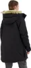 A woman wearing a black parka, shown from the back. Produktbild-Vorschau