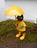 Frosch im Regendress mit Schirm Gartendekoration Eisen gelb Produktbild-Vorschau 3