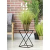 HowHomely Modern Pflanzenständer, Blumenhocker aus Metall Produktbild-Vorschau 2