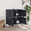 vidaXL Príborník antracit 68x39x79 cm oceľ Náhľad obrázku produktu 4