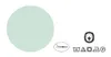 A mint-colored fabric sample and laundry care symbols. Produktbild-Vorschau