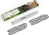 A Stihl cut kit, including a guide bar and two chains, laid out on a white background with its packaging. Produktbild-Vorschau