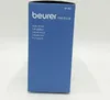 The image shows the side of a blue cardboard box with product information printed on it. Produktbild-Vorschau