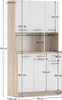 Kondela Sechstüriges Sideboard Pelion New - Sonoma Eiche / Produktbild-Vorschau 3