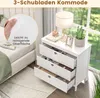 COSTWAY 3-Schubladen-Kommode, Aufbewahrungsschrank mit Produktbild-Vorschau 5