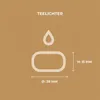 HORECA CANDLES tea lights 800 pz - bianco, 4h di Anteprima dell’immagine prodotto 4