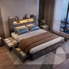 ProximaX Grau Schubladenbett 140×200 cm – Mit weichem Produktbild-Vorschau 1