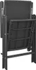 vidaXL Klappstühle, 4 Stück, Polyrattan, Schwarz Produktbild-Vorschau 4