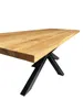Tisch Massivholz Eichenholz - Tischplatte Geradekante /4cm Produktbild-Vorschau 6