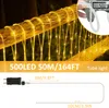 UISEBRT LED Lichtschlauch 50m 500 LEDs Warmweiß mit Produktbild-Vorschau 2