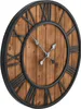 vidaXL Wanduhr Vintage mit Quarzwerk Holz und Metall 60 cm Produktbild-Vorschau 2