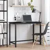 vidaXL Tavolo nero in rovere 80 x 50 x 76,5 cm Anteprima dell’immagine prodotto 2