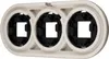Cadre porcelaine rétro apparent triple I QR1 gris-beige Voir les images du produit 3