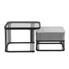 Two modern side tables are displayed against a white background. Voir les images du produit