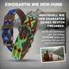 ALTEZAR Feuerrotes Hundehalsband aus Leder Tribal Feuerrot Produktbild-Vorschau 6