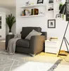 Akord Buffet 2 Tiroirs Blanc/Gris Graphite 40X35X40 Voir les images du produit 5