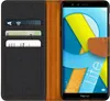 A flip case wallet for a smartphone is shown open, revealing the phone's screen and card slots. Náhľad obrázku produktu