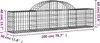 Möbel Gabionen mit Hochbogen 10 Stk. 200x30x40/60 cm Produktbild-Vorschau 6