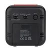 The back of a black digital alarm clock with red accents. Anteprima dell’immagine prodotto